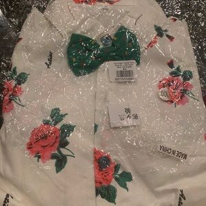 Toddler Shirt Bowtie Suspenders Pants Set size